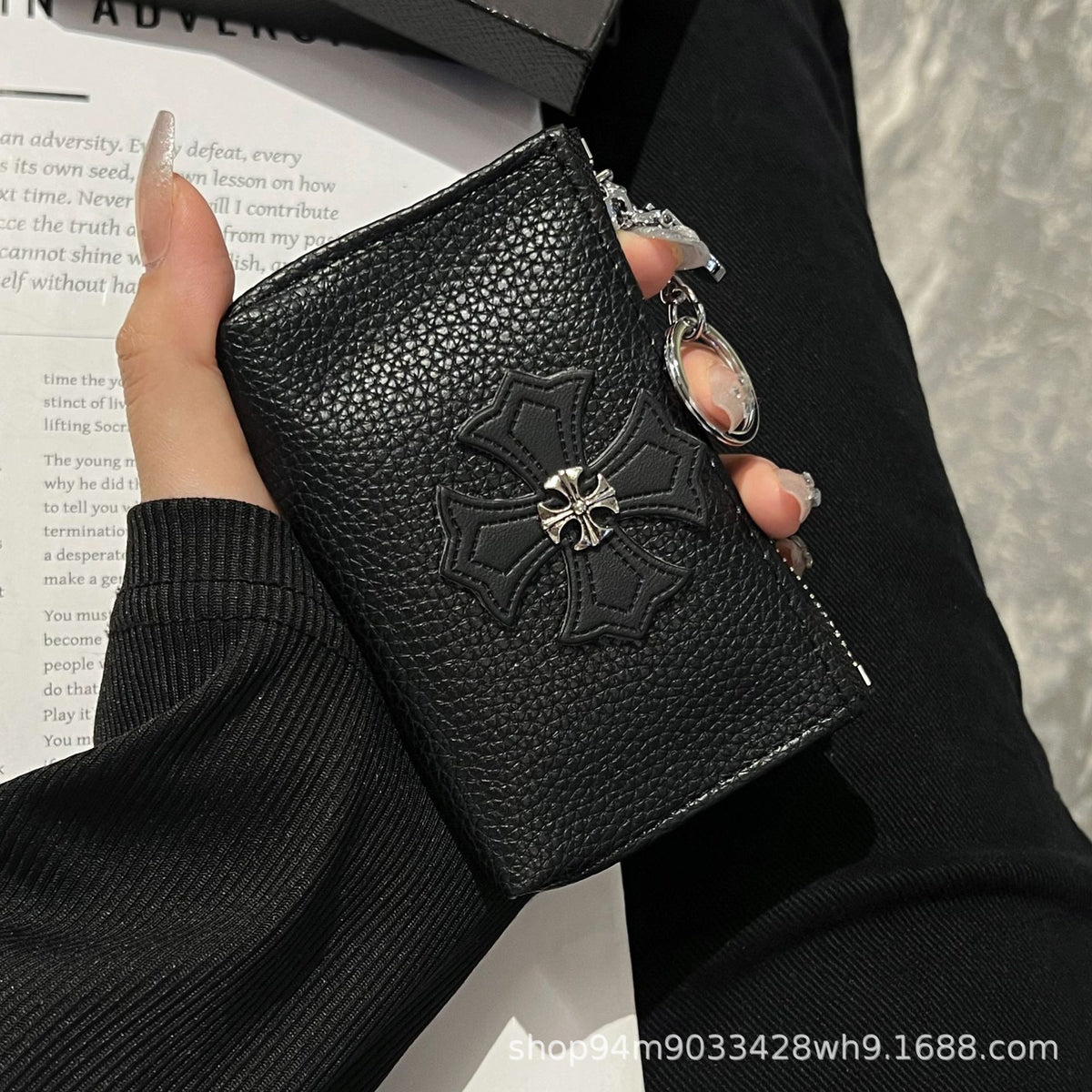 Chrome Hearts Luxury Leather Coin Purse Pendant