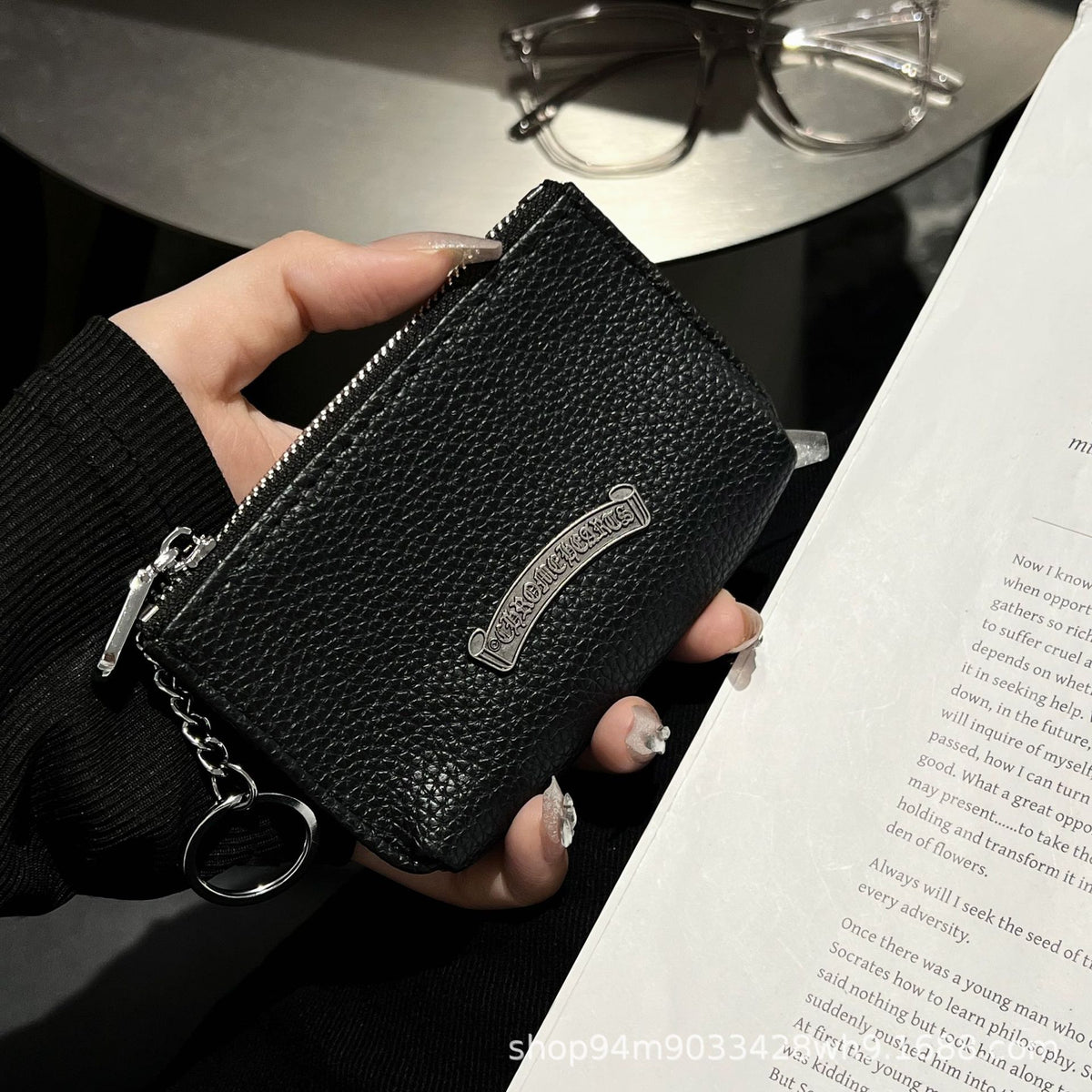 Chrome Hearts Luxury Leather Coin Purse Pendant