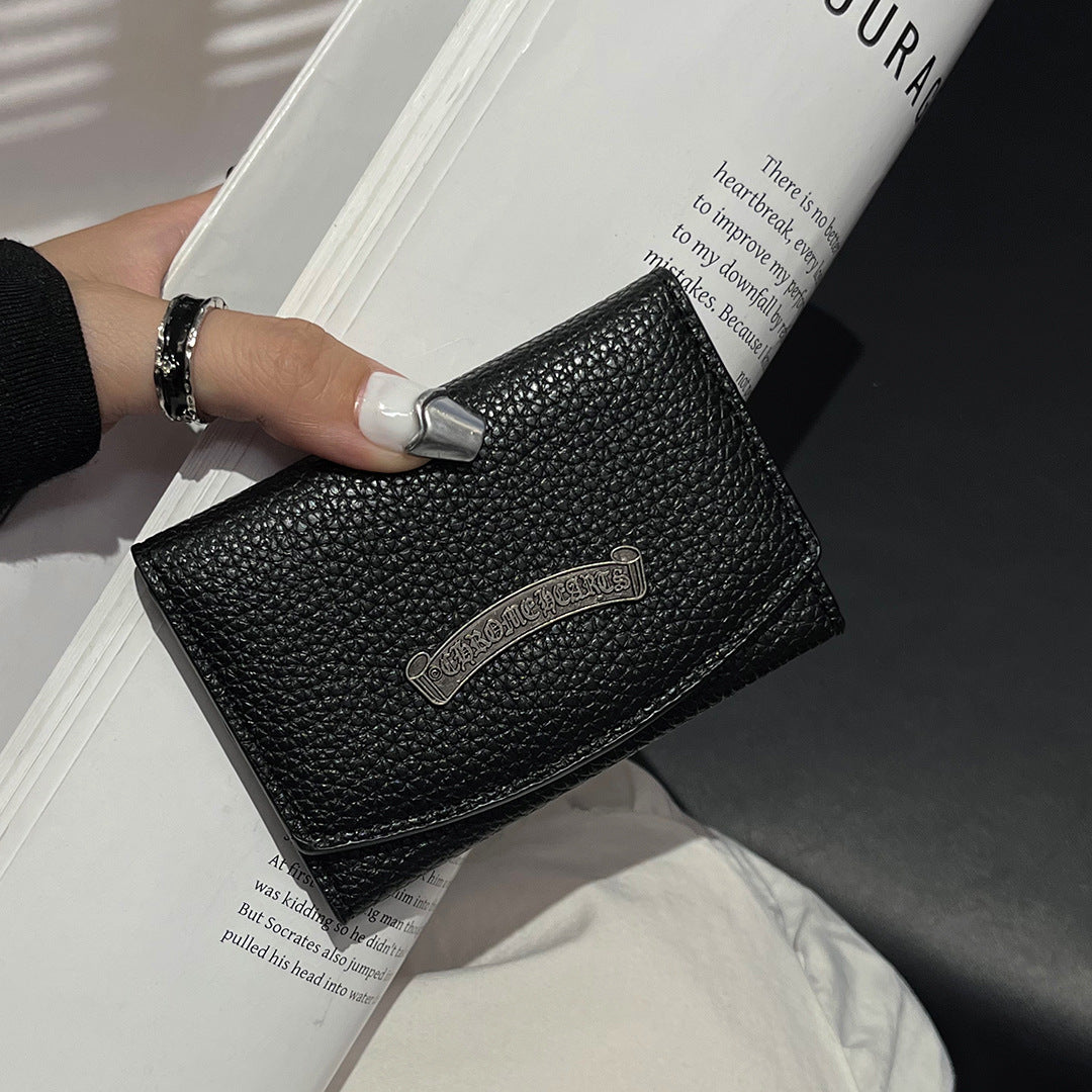 Chrome Heart Trendy Retro Cross Card Holder
